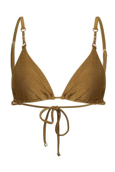 String Detail Bikini Top Seed Beige