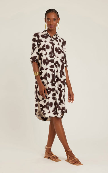 Roundish Hem Chemisier Puglia - Dress