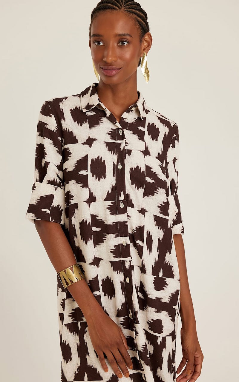 Load image into Gallery viewer, Roundish Hem Chemisier Puglia - Dress
