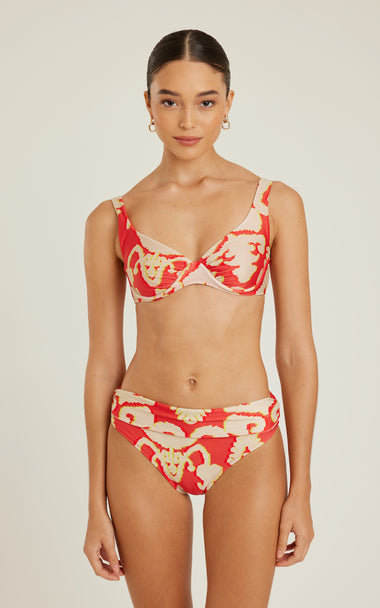 Ruched Demi Cup Bikini Top Turkey - Bikini Top