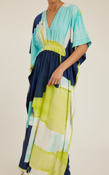 Rushed Kaftan Bleue - Kaftan