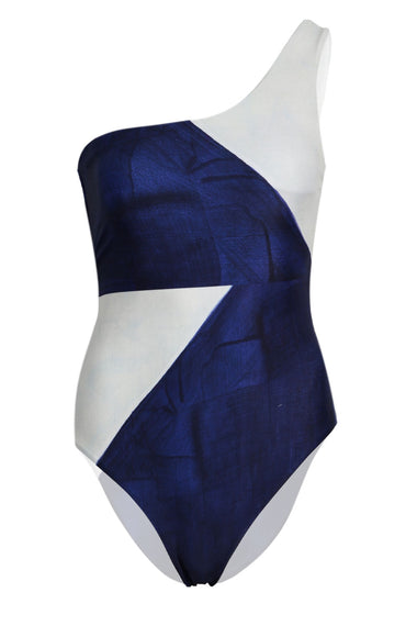 One Shoulder One Piece Abstract