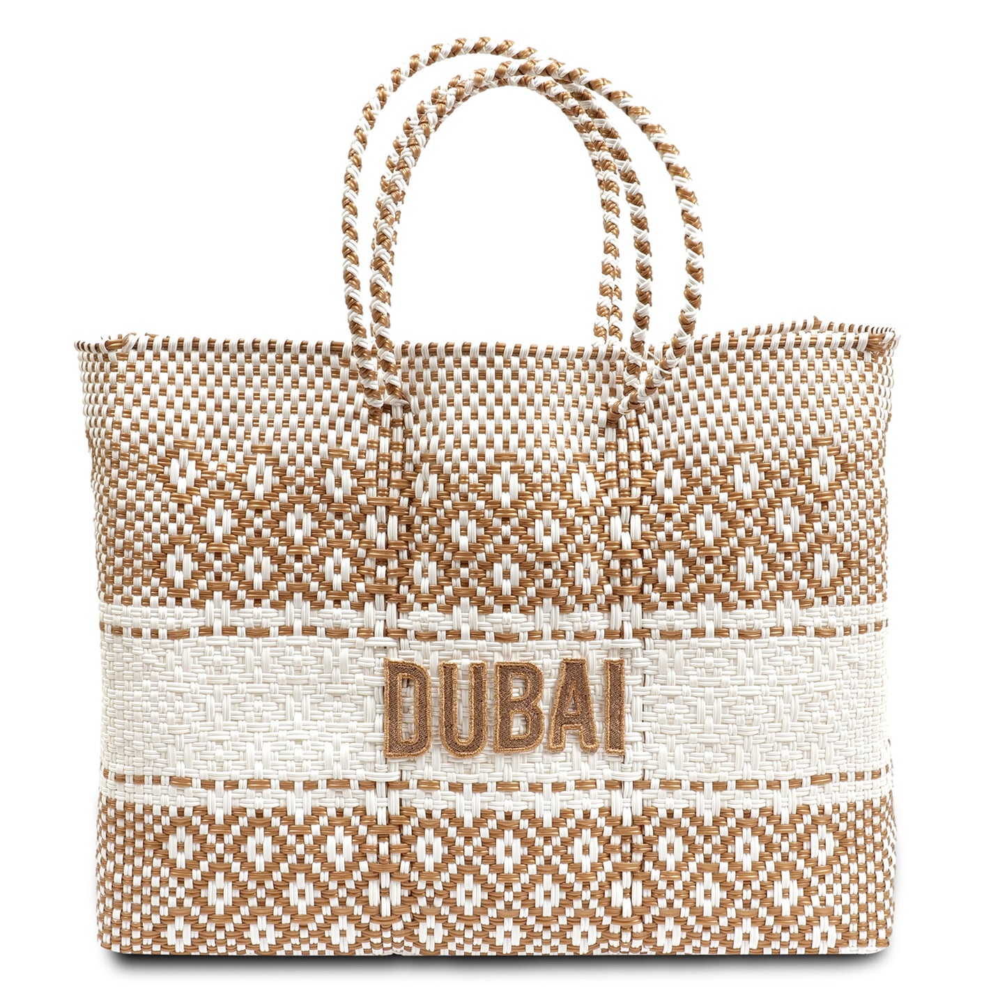Load image into Gallery viewer, Monogramme Dubai Gold Tote Bag - Bag
