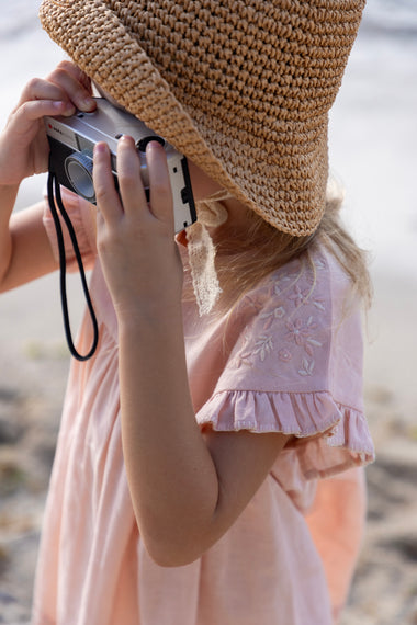 Lila Girls Dress Pink Sand