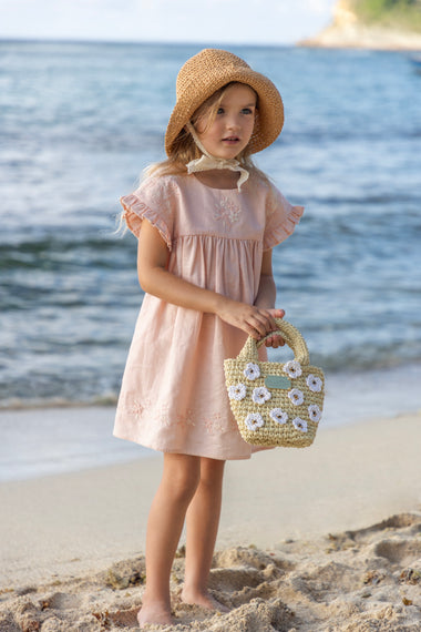 Lila Girls Dress Pink Sand