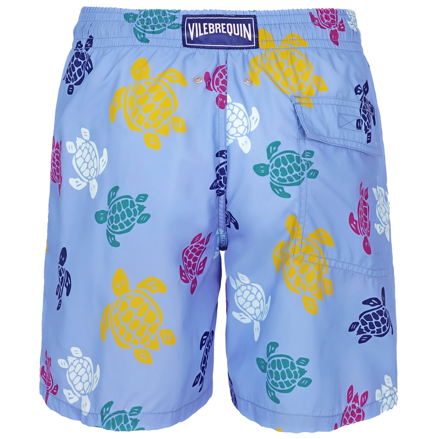 Load image into Gallery viewer, Men Long Swim Shorts Ronde des Tortues Multicolores - Men’s Swim Shorts
