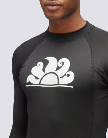 Long Sleeve Rash Guard Black - Rash Guard