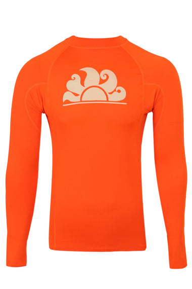 Long Sleeve Rash Guard Neon Orange