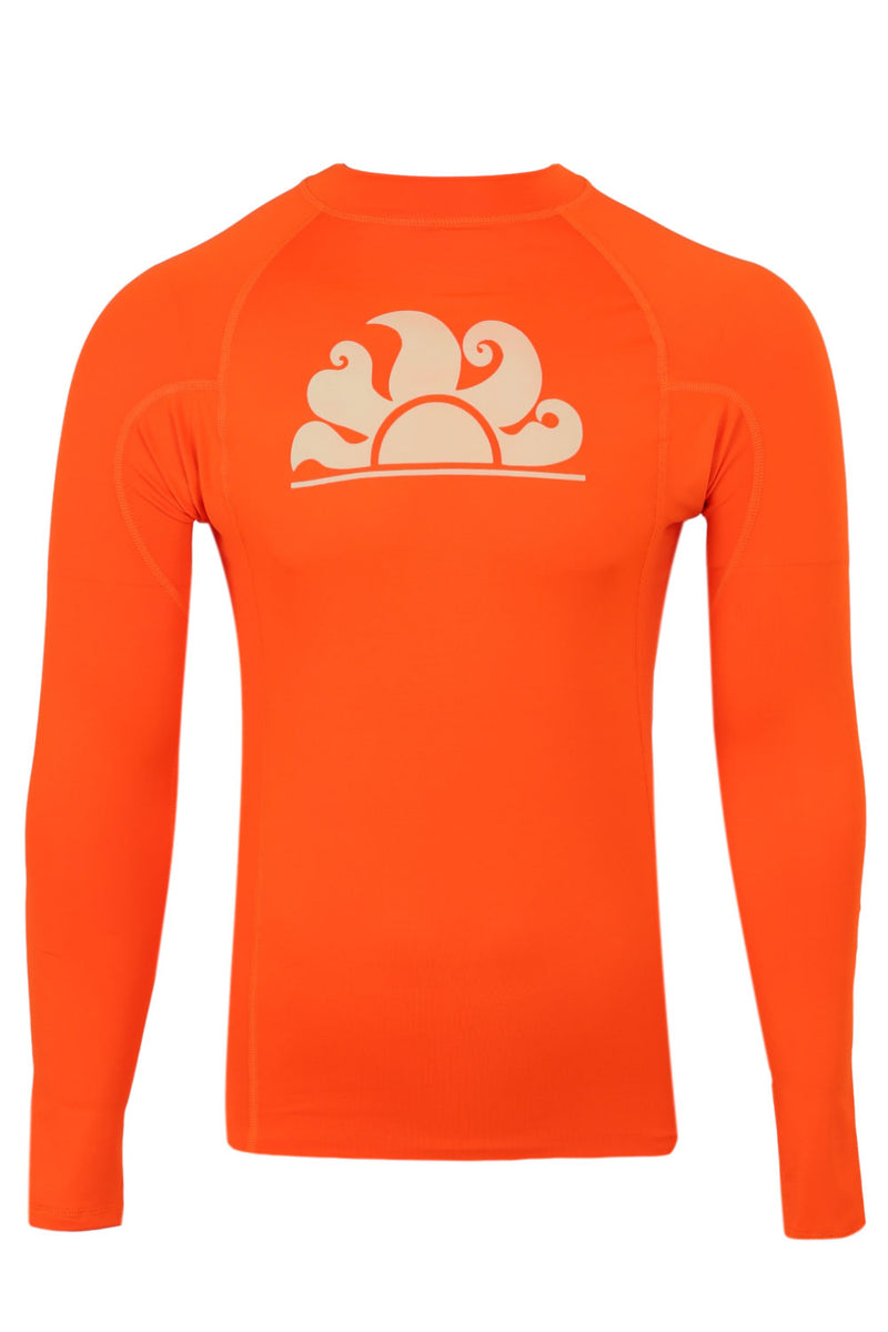 Long Sleeve Rash Guard Neon Orange