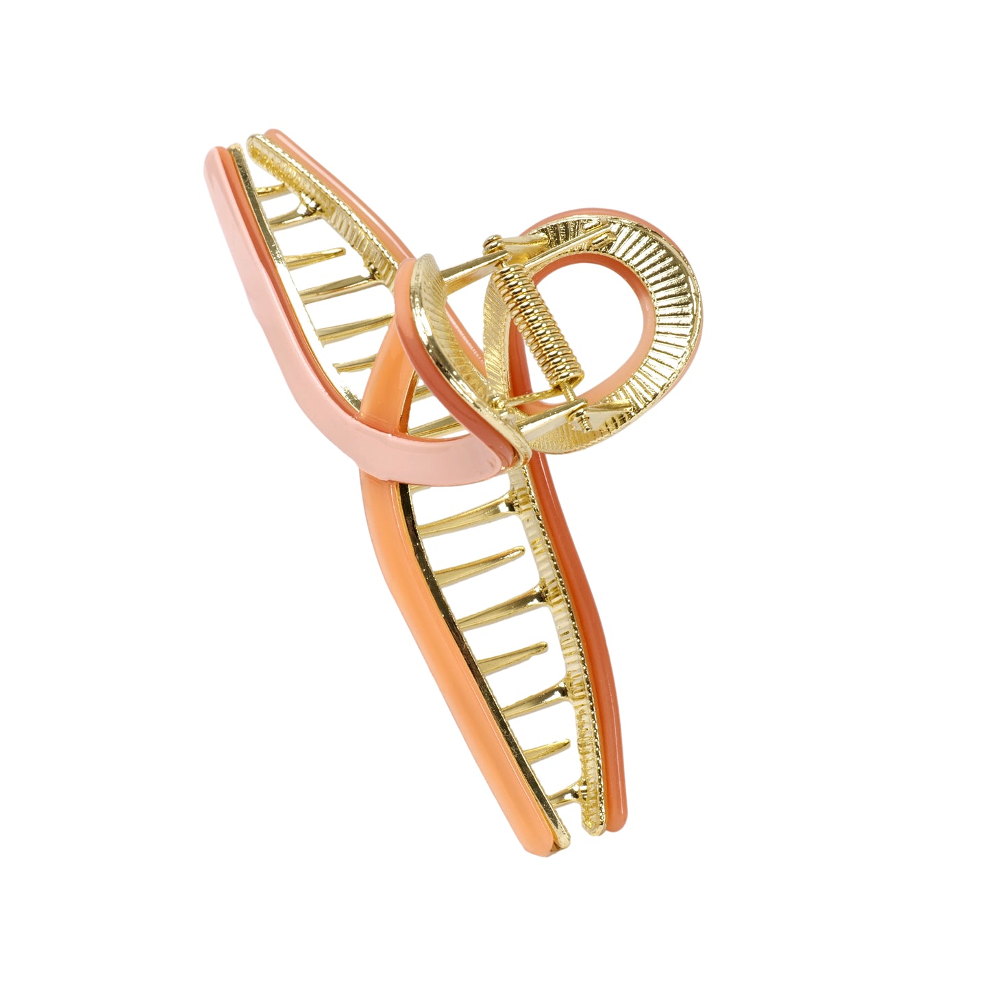 Load image into Gallery viewer, Loop Claw Clip Orange/Pink - OS - Hair Accesories
