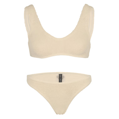 Barcelona Bikini Top And Bottom Macadamia - ONE SIZE - Bikini