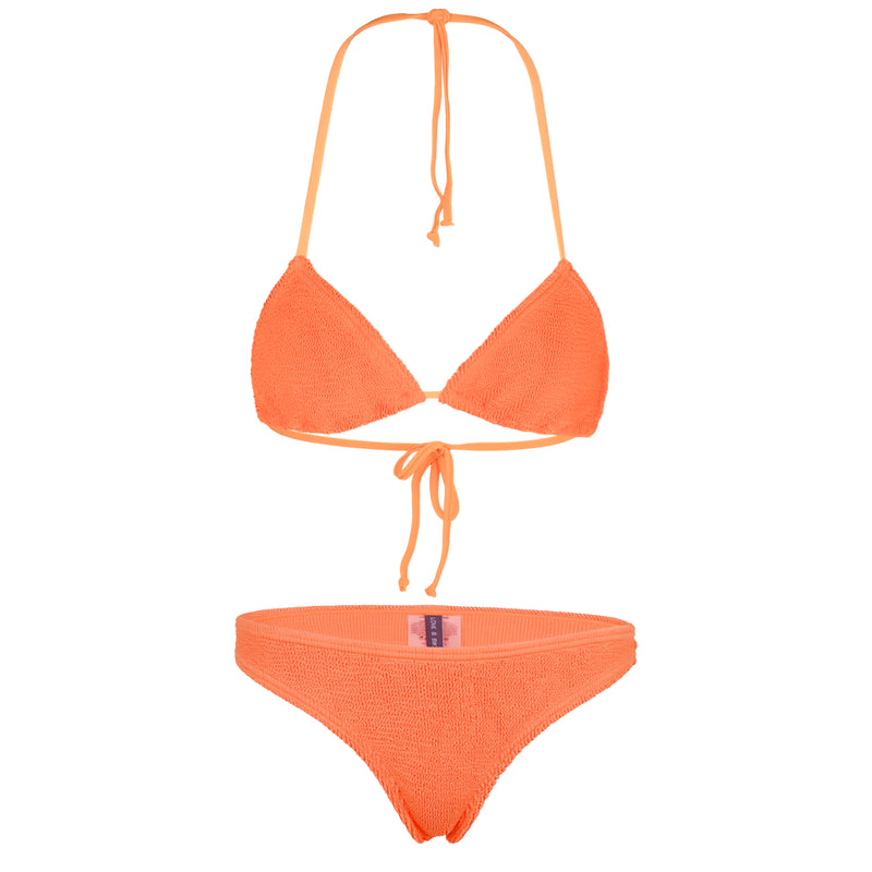 Jamaica Triangle Bikini Top & Barcelona Bottom Orange