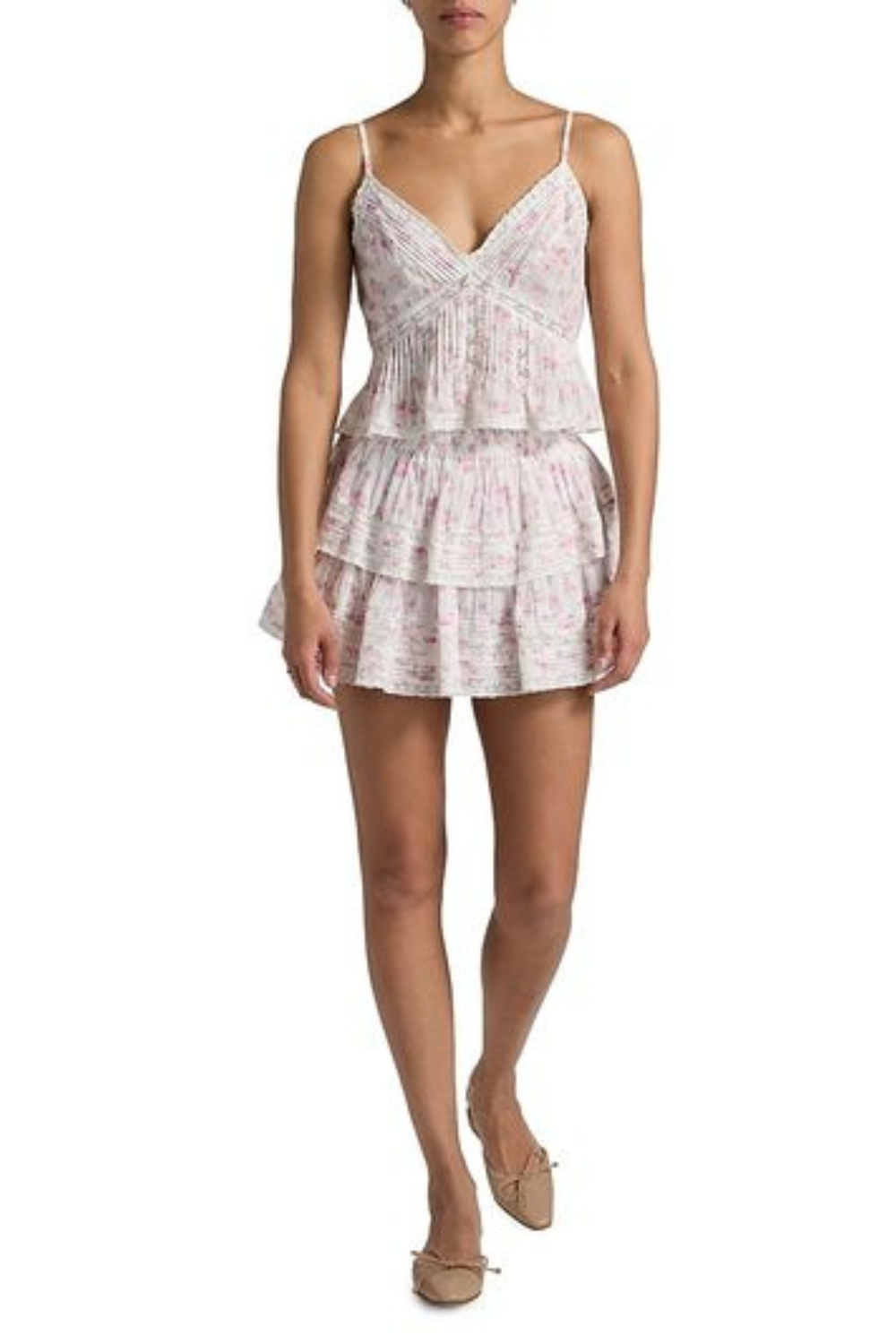 Load image into Gallery viewer, Ruffle Mini Skirt Rustic Orchid
