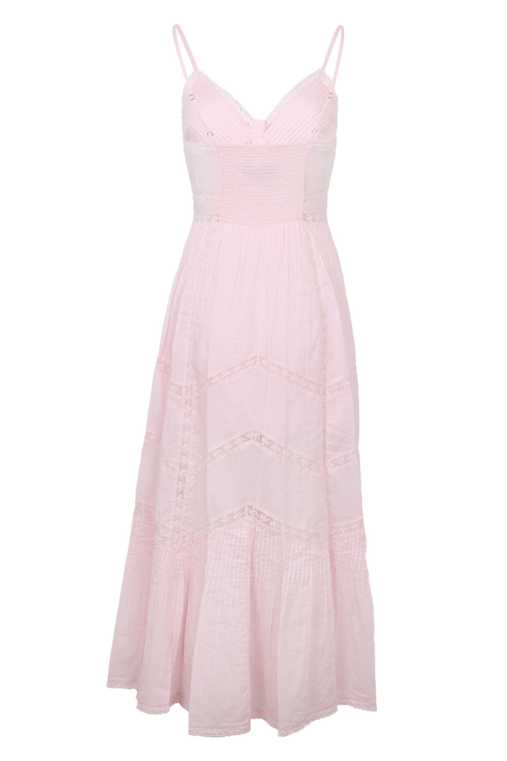 Load image into Gallery viewer, Esilda Heritage Cotton Midi Dress Pink
