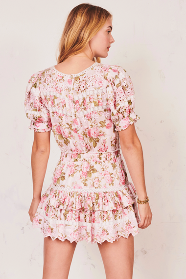 Augustine Dress Pink Painted Fence - Dress