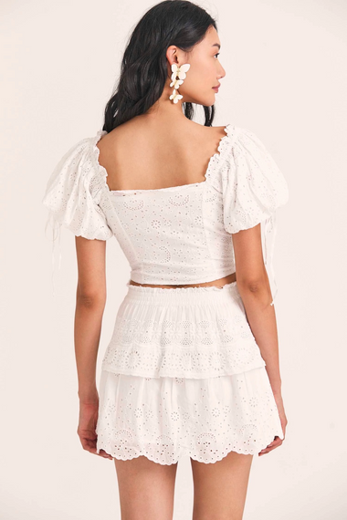 Charmaine Skirt Antique White - Skirt