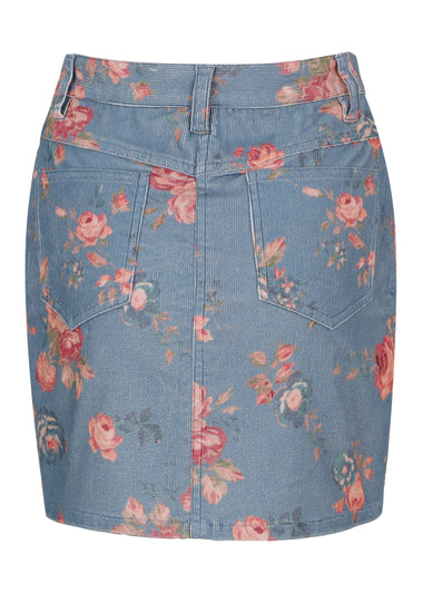 Hollywood Skirt Faded Denim