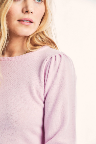 Lune Crop Pullover Pastel Pink - Pullover