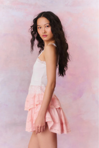 Ruffle Mini Skirt Bellerose Pink - Skirt