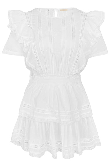 Natasha Dress Swiss Dot White - Dress