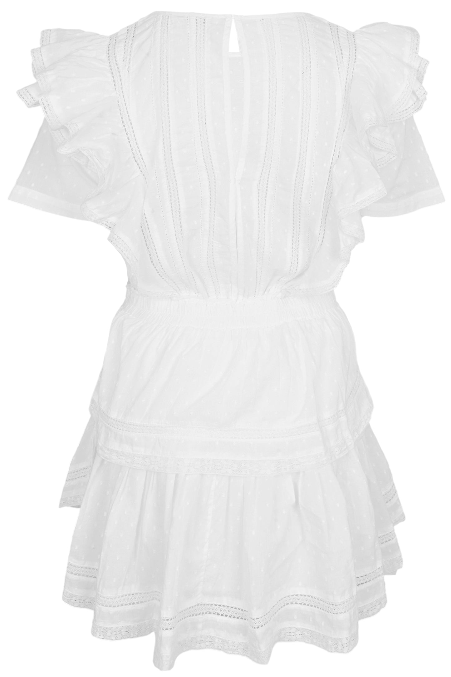 Load image into Gallery viewer, Natasha Dress Swiss Dot White - Dress

