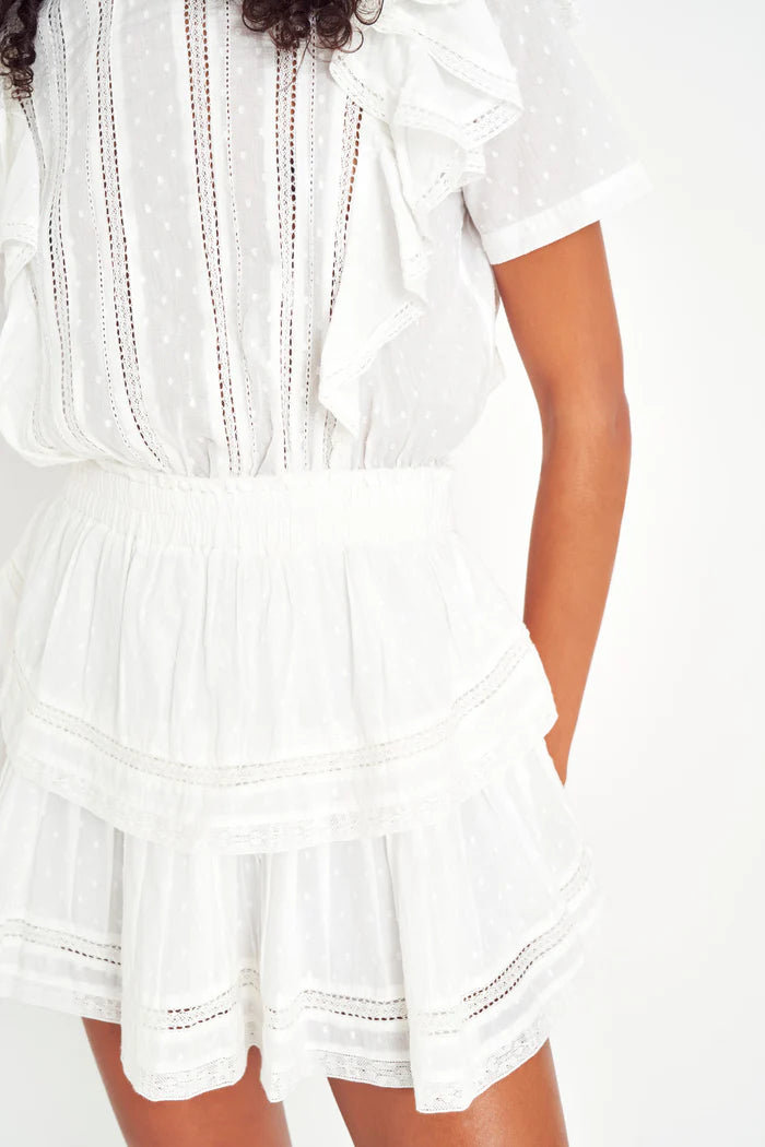 Load image into Gallery viewer, Natasha Dress Swiss Dot White - Dress
