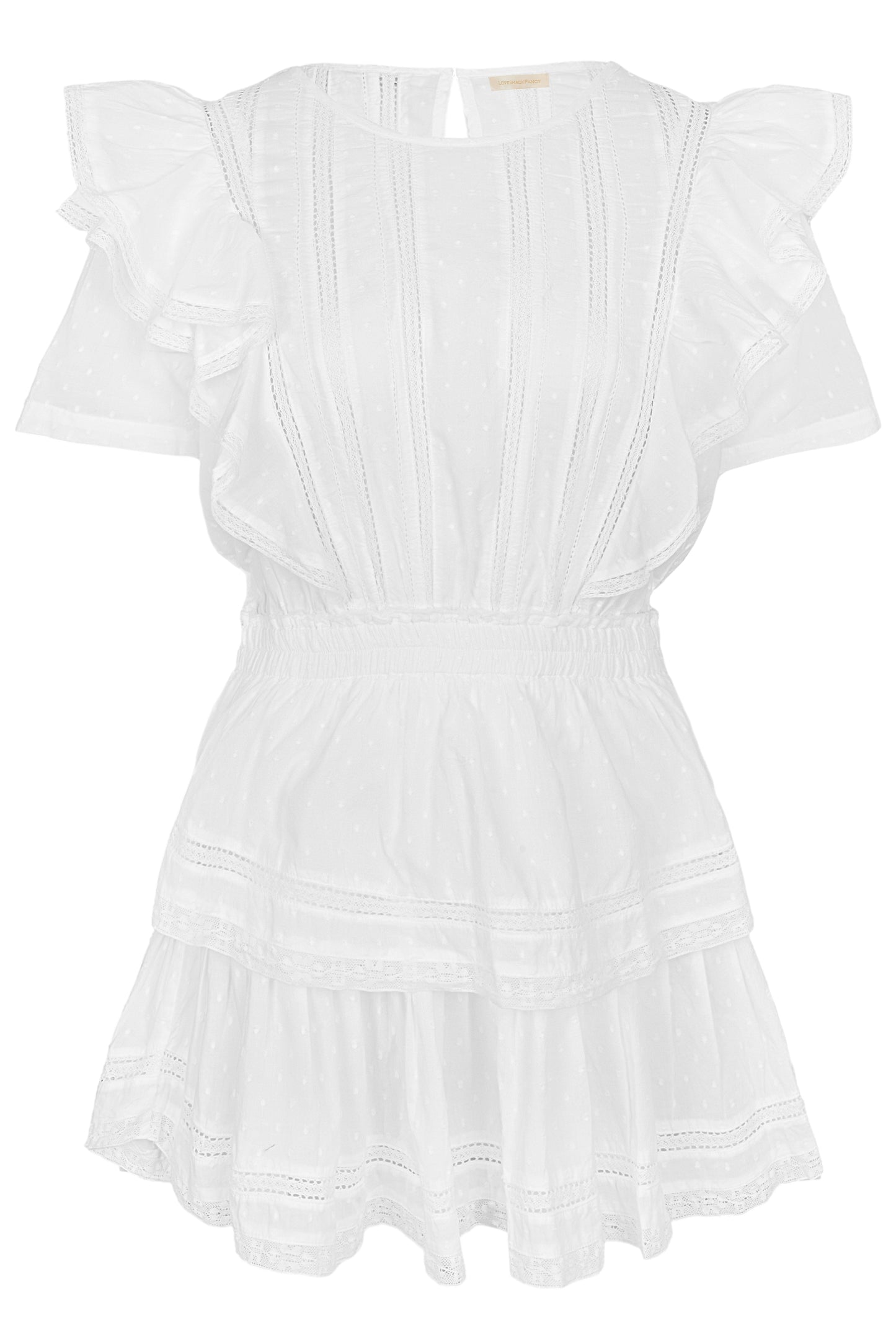 Load image into Gallery viewer, Natasha Dress Swiss Dot White - Dress
