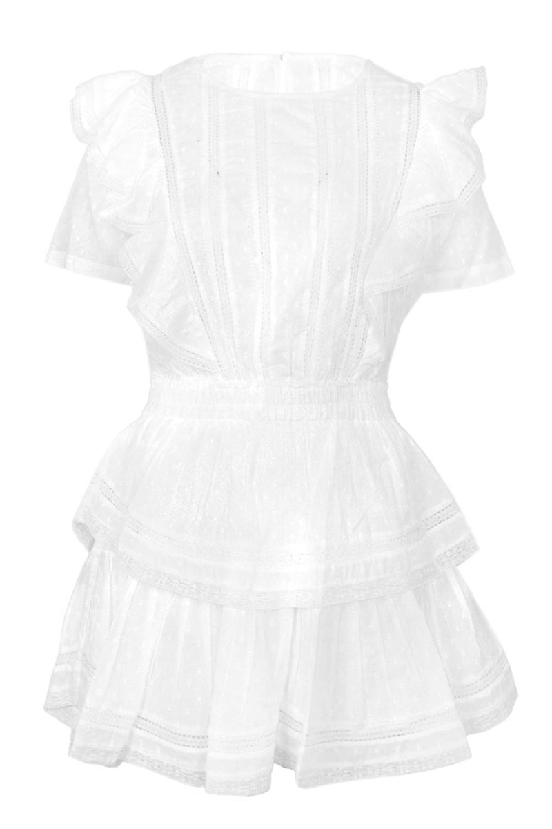 Natasha Dress Swiss Dot White