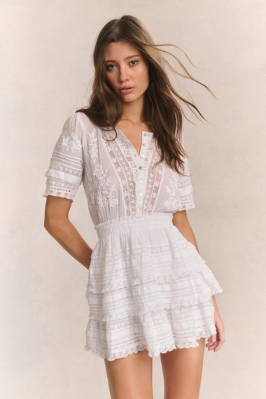 Quincy Dress White