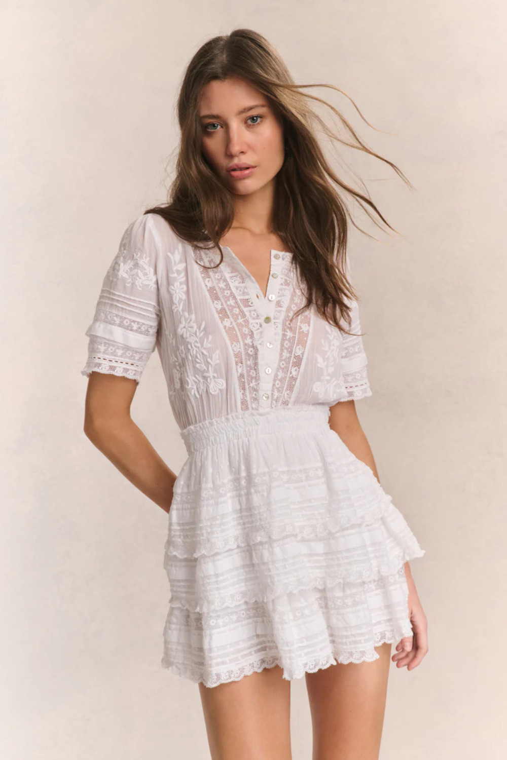 Load image into Gallery viewer, Quincy Dress White
