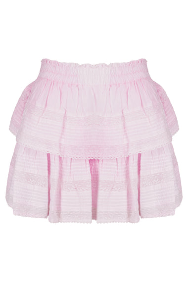Ruffle Mini Skirt Peony Pink