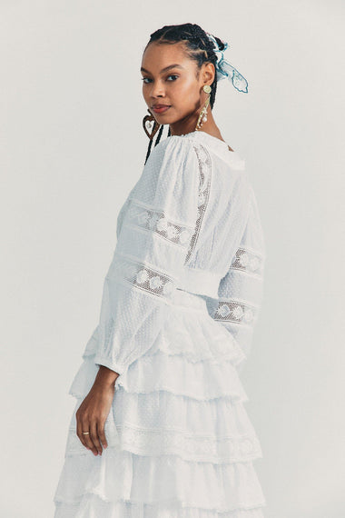 Salida Crop Top Antique White - Top