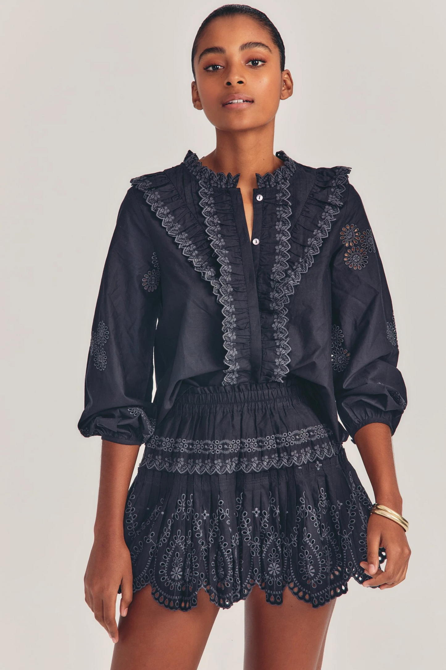 Load image into Gallery viewer, Sarie Skirt Black - Skirt
