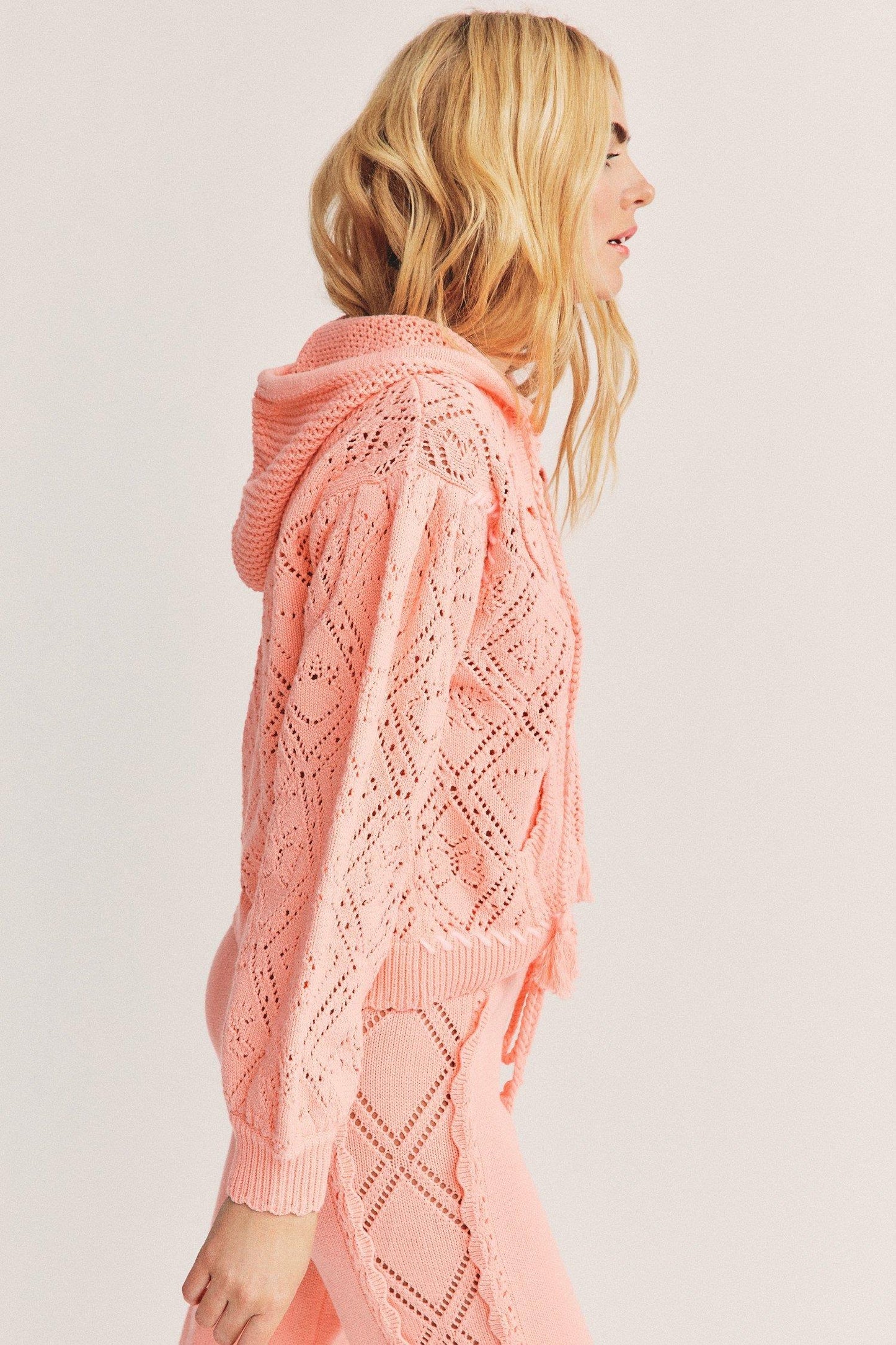 Tomaso Hoodie Peach Melba