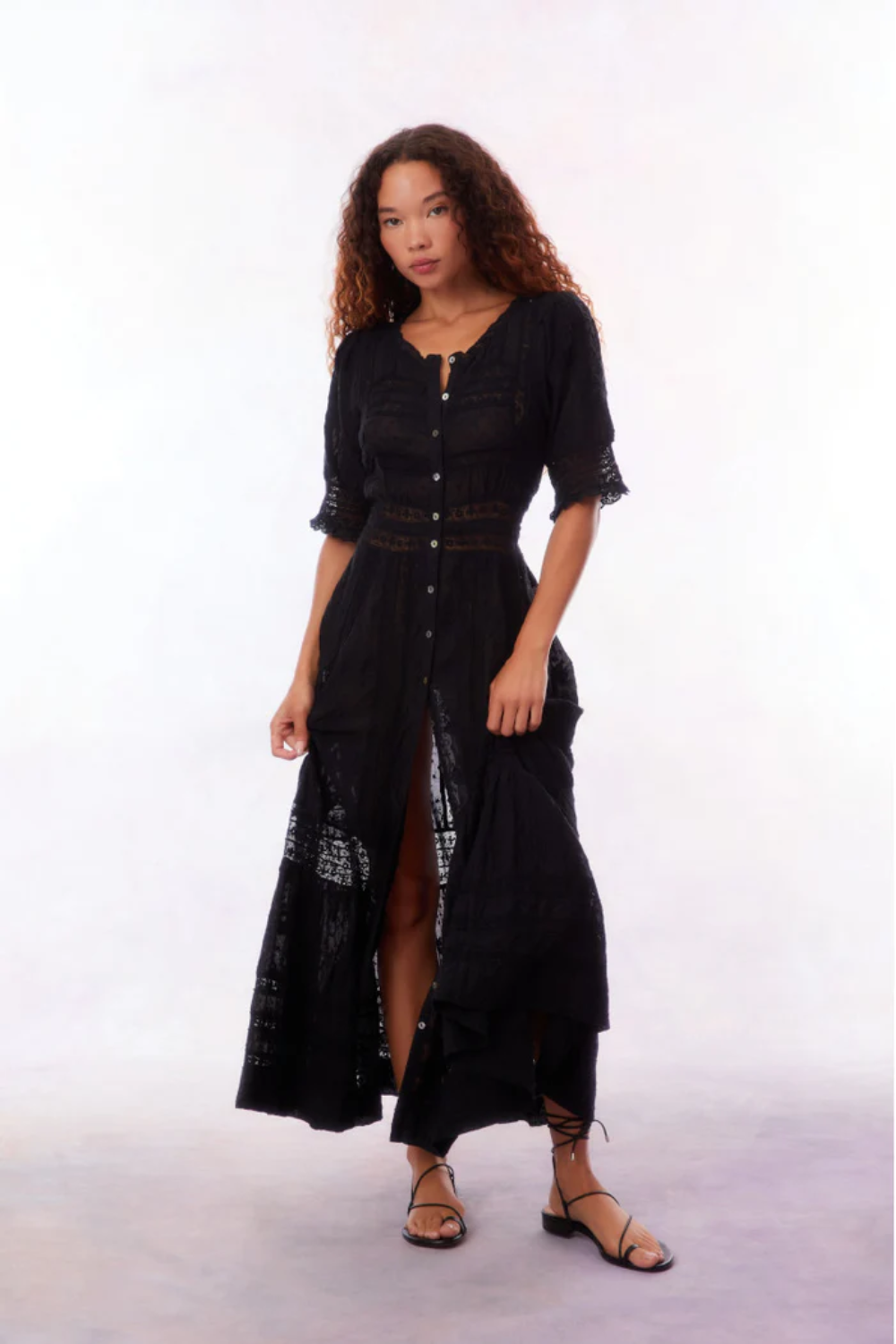 Load image into Gallery viewer, Minka Dress Black
