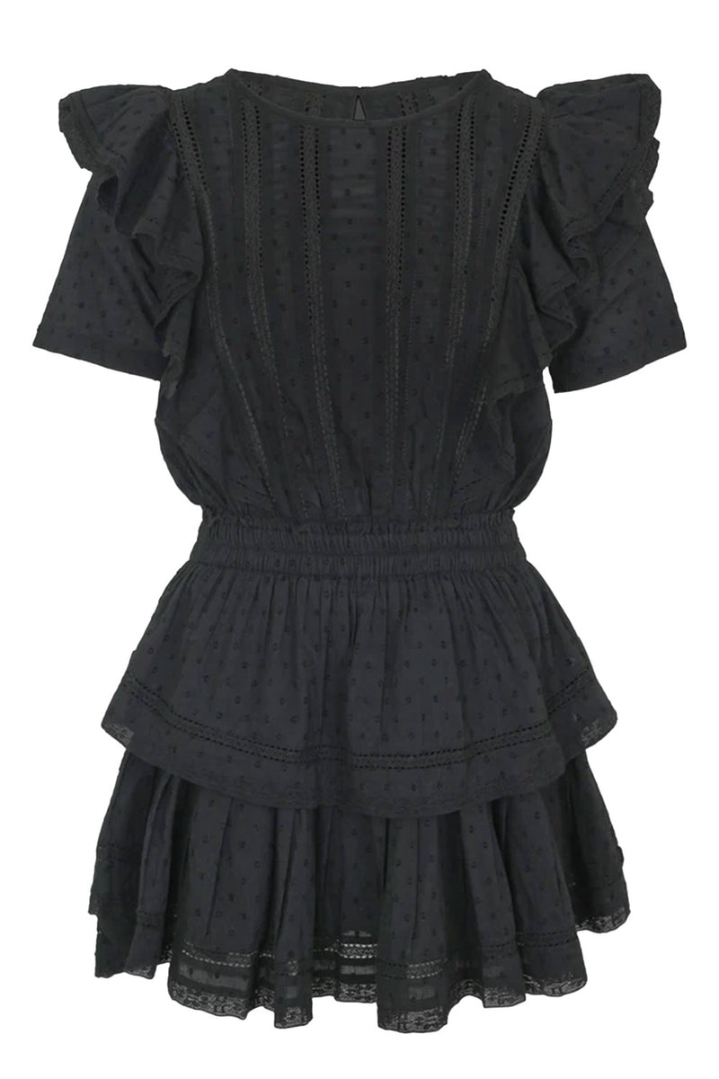 Natasha Dress Swiss Dot Black