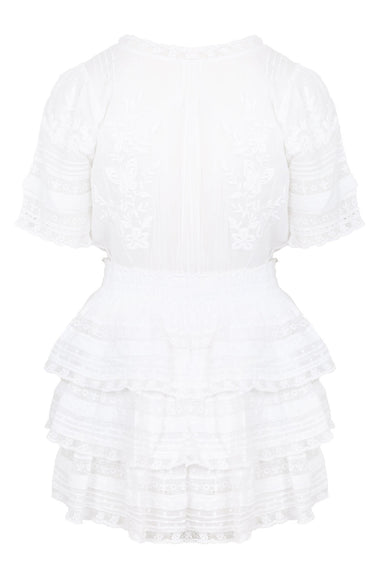 Quincy Dress White
