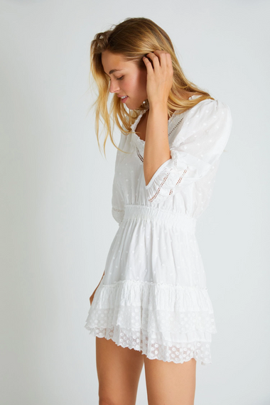Adley Dress White - Dress