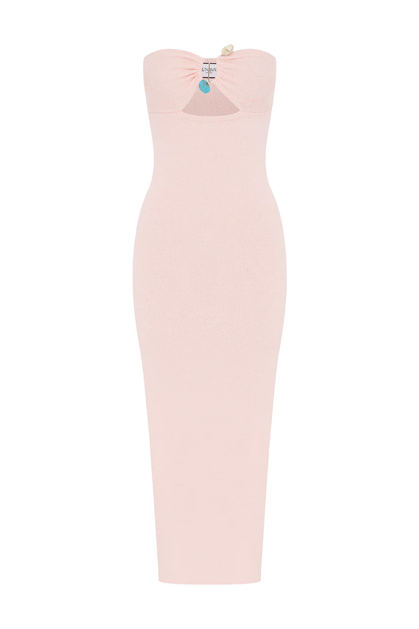 Load image into Gallery viewer, Luna Midi Dress Musk - Dress
