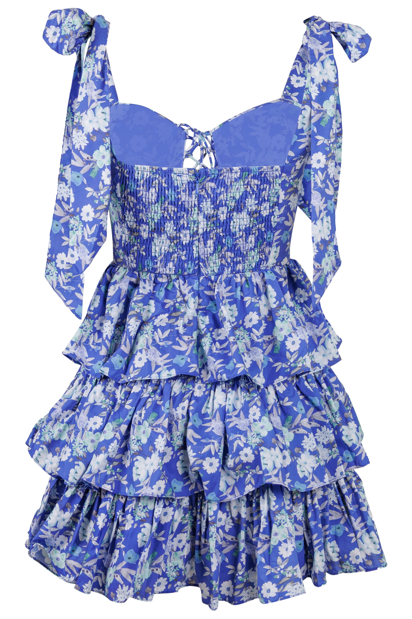 Load image into Gallery viewer, Ditzy Floral Dress Royal Blue
