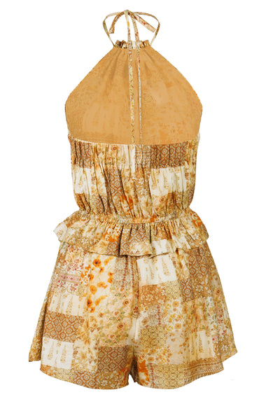 Floral Paisley Romper Dijon Multi