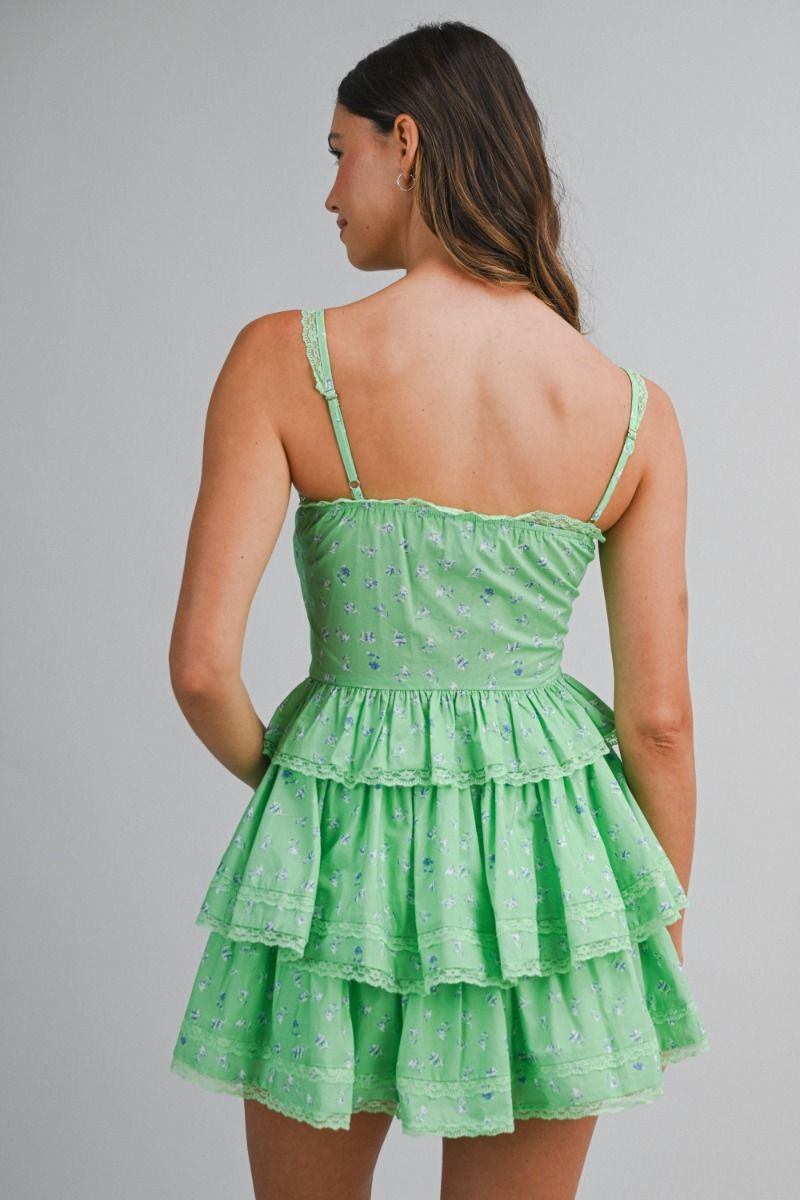 Load image into Gallery viewer, Peplum Top and Skirt Set Green
