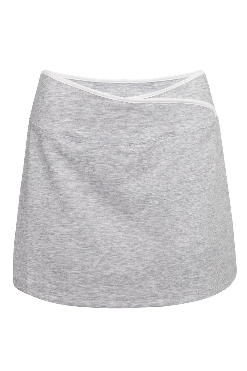 Scuba Wrap Skort Grey