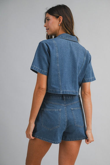 Shirt and Skort Denim Set