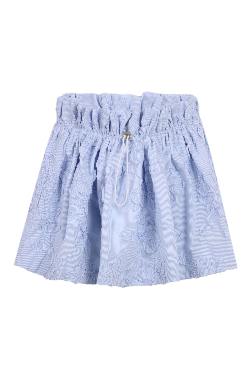 Stripe Applique Mini Skirt Blue