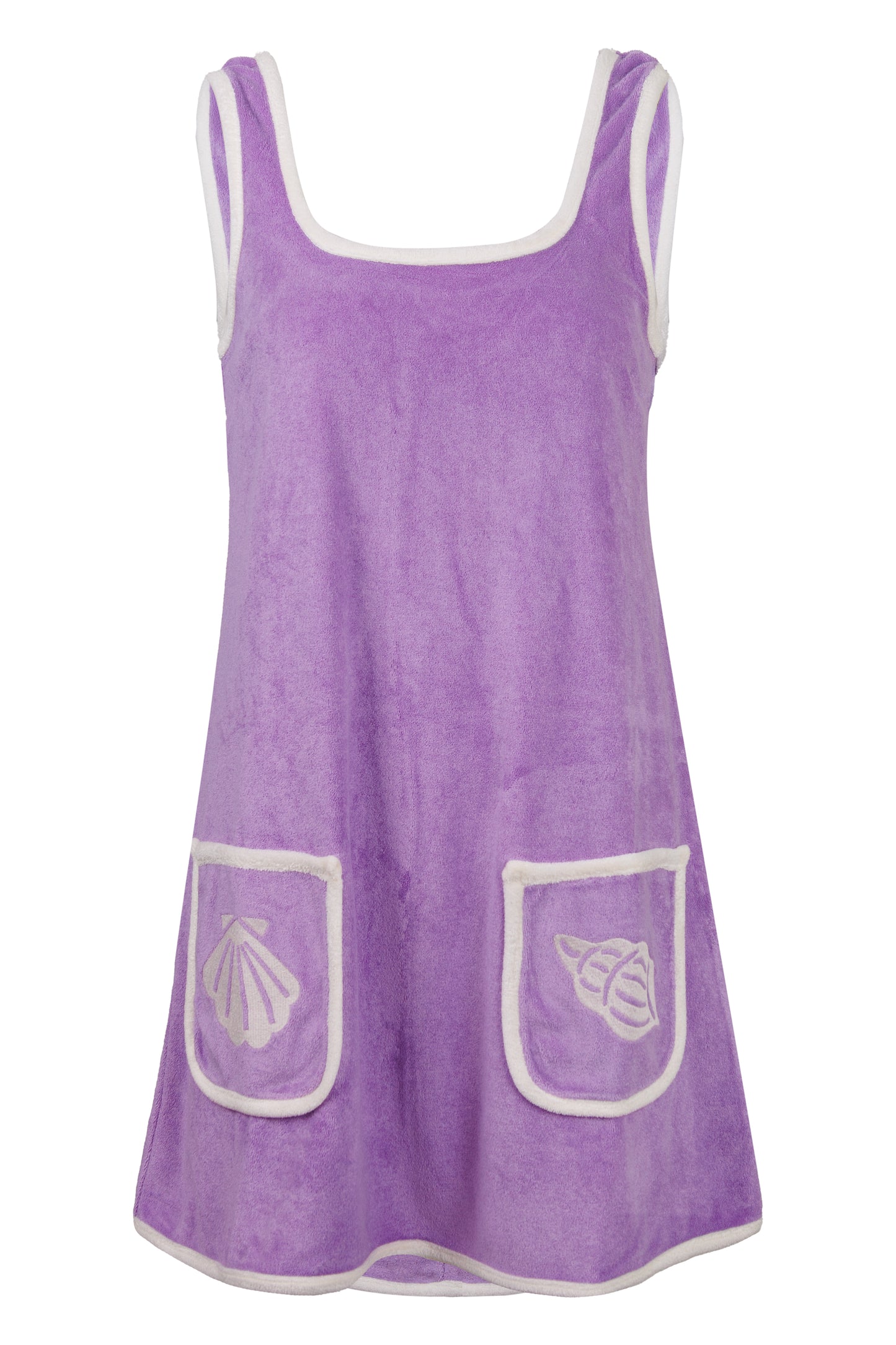Load image into Gallery viewer, Terry Mini Dress Lavender
