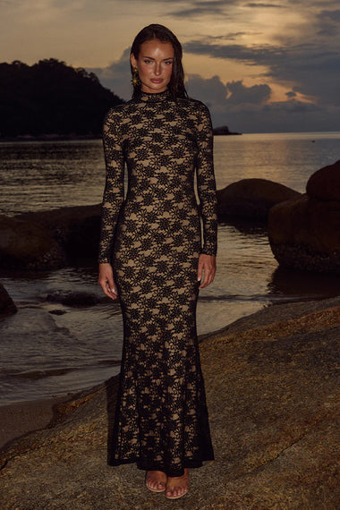 Maeya Maxi Dress Black - Dress