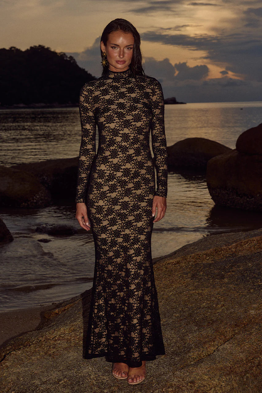 Maeya Maxi Dress Black - Dress