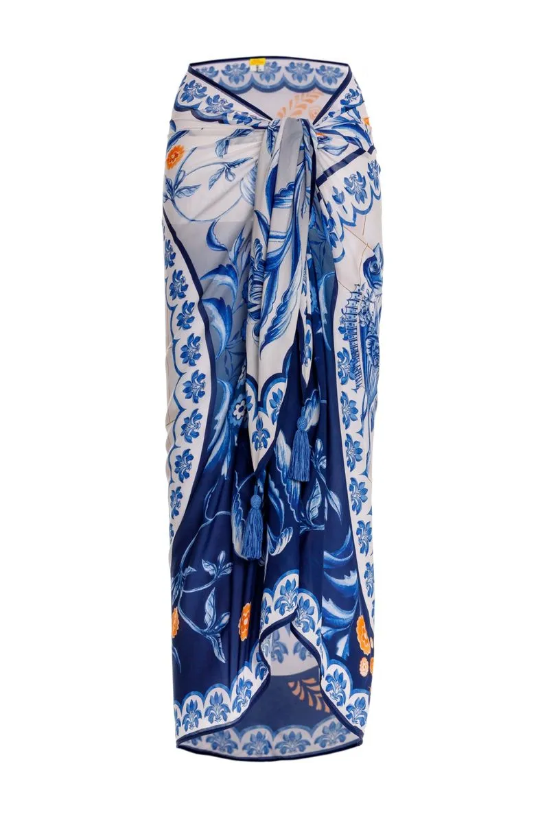 Load image into Gallery viewer, Marine Azure Pareo - ONE SIZE - Sarong
