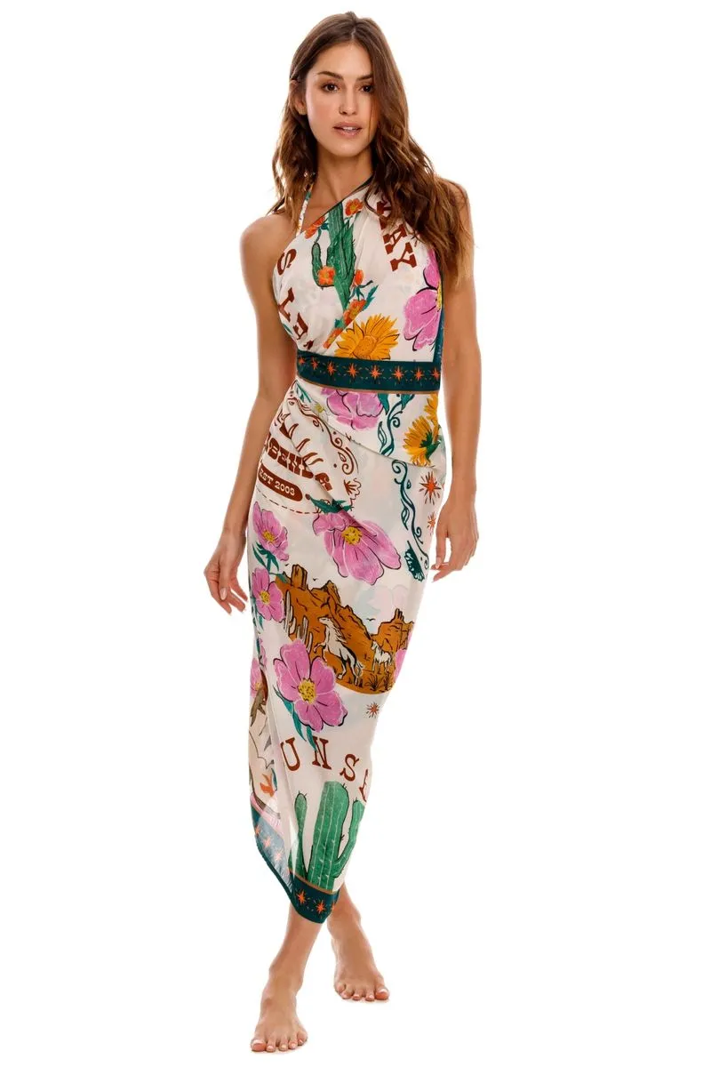 Load image into Gallery viewer, Marine Nopal Pareo - ONE SIZE - Sarong
